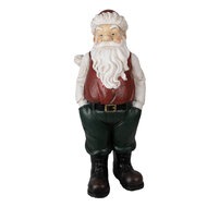 Clayre &amp; Eef | Kerstdecoratie Beeld Rood, Wit 26x25x51 cm | 6PR3914