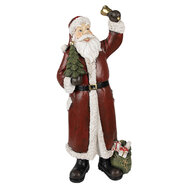 Clayre &amp; Eef | Kerstdecoratie Beeld Rood, Wit 22x15x51 cm | 6PR3915