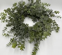 Decoratie Eucalyptus kunstkrans  50 cm groen | 779846 | Home Sweet Home | Stoer &amp; Sober Woonstijl