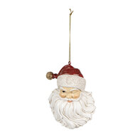 Clayre &amp; Eef | Decoratie hanger kerstman Wit Rood 8x5x12 cm | 6PR4930
