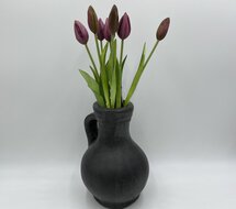 Kunstbloem bos van 7 tulpen 40 cm purple aubergine | 87031-8 | Stoer &amp; Sober Woonstijl