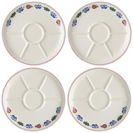 Set van 4 Boerenbont borden Fondue - Gourmet &Oslash;27cm  | 4301143 | Royal Boch