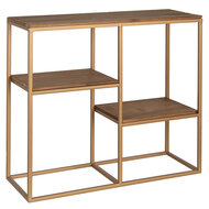 Clayre &amp; Eef | Wandrek Goudkleurig 53x18x49 cm | 50744