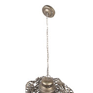 Clayre &amp; Eef | Hanglamp Grijs &oslash; 49x66 cm E27/max 1x60W | 5LMP353