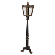 Clayre & Eef | Vloerlamp Zwart Goudkleurig 44x40x172 cm E14/max 1x25W | 5LMP364