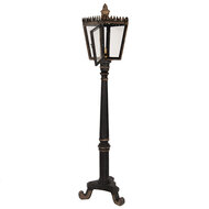 Clayre & Eef | Vloerlamp Zwart Goudkleurig 44x40x172 cm E14/max 1x25W | 5LMP364