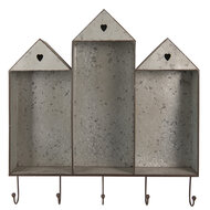 Clayre & Eef | Wandrek Grijs Bruin 62x12x66 cm | 5Y1147