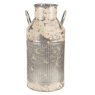 Clayre & Eef | Decoratie Melkbus Grijs Beige 23x22x47 cm | 6Y5405