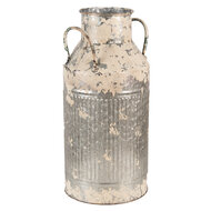 Clayre & Eef | Decoratie Melkbus Grijs Beige 23x22x47 cm | 6Y5405