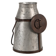 Clayre & Eef | Decoratie Melkbus Grijs Bruin 21x20x31/44 cm | 6Y5408