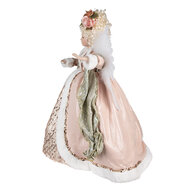 Clayre & Eef | Decoratie Beeld Engel Roze Wit 50x23x65 cm | 50761