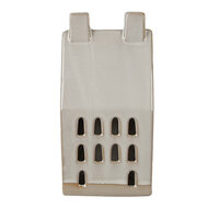Clayre &amp; Eef | Decoratie Huisje met LED Beige 8x6x15 cm | 6CE1591M