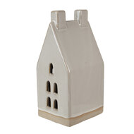 Clayre &amp; Eef | Decoratie Huisje met LED Beige 8x6x15 cm | 6CE1591M