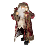 Clayre &amp; Eef | Kerstdecoratie Kerstman Rood 29x20x63 cm | 50766