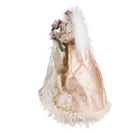 Clayre & Eef | Decoratie Beeld Engel Roze 25x20x40 cm | 65263