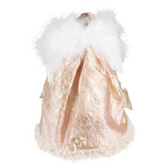 Clayre & Eef | Decoratie Beeld Engel Roze 25x20x40 cm | 65263