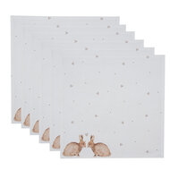 Clayre &amp; Eef | Servetten Katoen Set van 6 Beige Bruin 40x40 cm | BSLC43