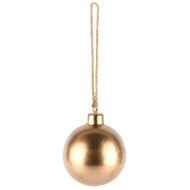 Dekoratief | Hanger bal hout goud, metaal, 6x6cm | A218109
