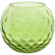 Dekoratief | Theelicht groen &#039;Blurred&#039;, glas, 10x10x8cm | A220964