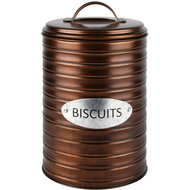 Dekoratief | Bewaarpot &#039;Biscuits&#039;, brons, metaal, 14x14x20cm | A228207