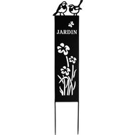 Dekoratief | Tuinprikker &#039;Jardin&#039;, roest, metaal, 18x80cm | A230616