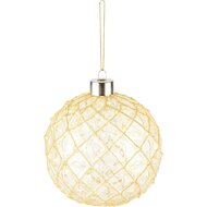 Dekoratief | Hanger bal, goud/transparant, glas, LED, 10x10x10cm | A235423