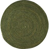 Dekoratief | Placemat rond, groen, katoen, 37x37cm | A238187