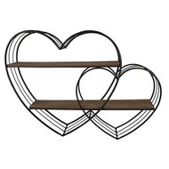 Clayre & Eef | Wandrek Zwart 93x15x65 cm | 5Y1166