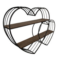 Clayre & Eef | Wandrek Zwart 93x15x65 cm | 5Y1166