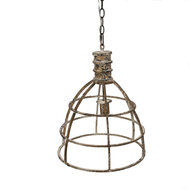 Clayre & Eef | Hanglamp Beige ø 39x47 cm E27/max 1x40W | 6LMP784