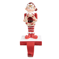 Clayre & Eef | Sokhanger elf Rood 11x8x20 cm | 6PR4900