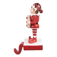 Clayre & Eef | Sokhanger elf Rood 11x8x20 cm | 6PR4900