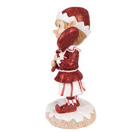 Clayre &amp; Eef | Decoratie elf Rood 12x9x20 cm | 6PR4902