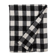 Clayre &amp; Eef | Plaid Zwart, Wit 130x170 cm | KT060.146