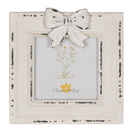 Clayre & Eef | Fotolijst Wit 16x2x17 cm / 10x10 cm | 2F1036