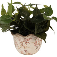 Clayre &amp; Eef | Bloempot Binnen Beige Roze &oslash; 20x13 cm | 6CE1617L