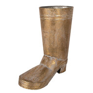 Clayre & Eef | Bloempot Binnen Laars Goudkleurig 30x15x37 cm | 6Y5464