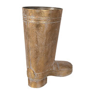 Clayre & Eef | Bloempot Binnen Laars Goudkleurig 30x15x37 cm | 6Y5464