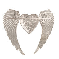 Clayre & Eef | Decoratie Beeld Vleugels met Hart Goudkleurig 74x1x63 cm | 5Y1176