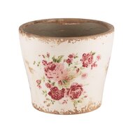 Dekoratief | Bloempot &#039;Fade Pink Flowers&#039;, keramiek, 12x12x11cm | A240805