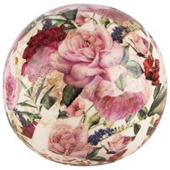 Dekoratief | Decobol &#039;Purple Flowers&#039;, keramiek, 12x12x12cm | A240814