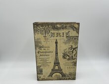 Boekenkluis antiek Eifeltoren Parijs decoratieboek opbergdoos 30 cm x 20 cm  | 541580 | Home Sweet Home