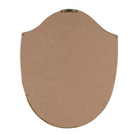 Clayre & Eef | Wanddecoratie Goudkleurig 25x3x30 cm | 6PR4135