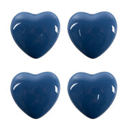 Clayre &amp; Eef | Deurknop set van 4 Blauw &oslash; 4x3/6 cm | 65294