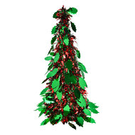 Clayre &amp; Eef | Kerstdecoratie Kerstboom Rood Groen &oslash; 18x46 cm | 65540L