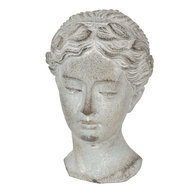 Clayre &amp; Eef | Decoratie Buste Buste Grijs 12x11x17 cm | 6TE0293