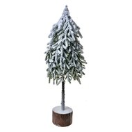 Clayre & Eef | Kunstkerstboom Groen Wit 20x15x53 cm | 65580