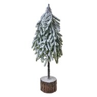 Clayre & Eef | Kunstkerstboom Groen Wit 17x14x44 cm | 65579