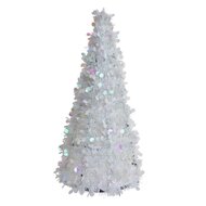 Clayre &amp; Eef | Kerstdecoratie Kerstboom Wit &oslash; 21x50 cm | 65515