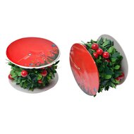 Clayre &amp; Eef | Decoratie slinger kerst (set van 12) Groen 270 cm | 65487